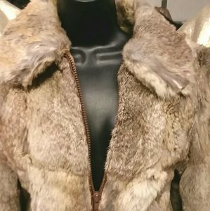 Super cute and classy authentic fur coat.